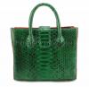 Python handbag emerald shiny BG-306