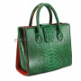 Python handbag emerald shiny BG-306