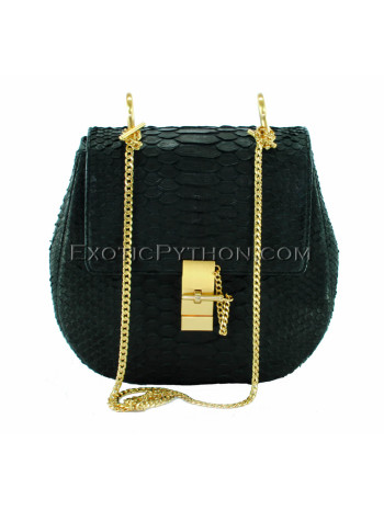 Reptile skin bag classic black matt BG-295