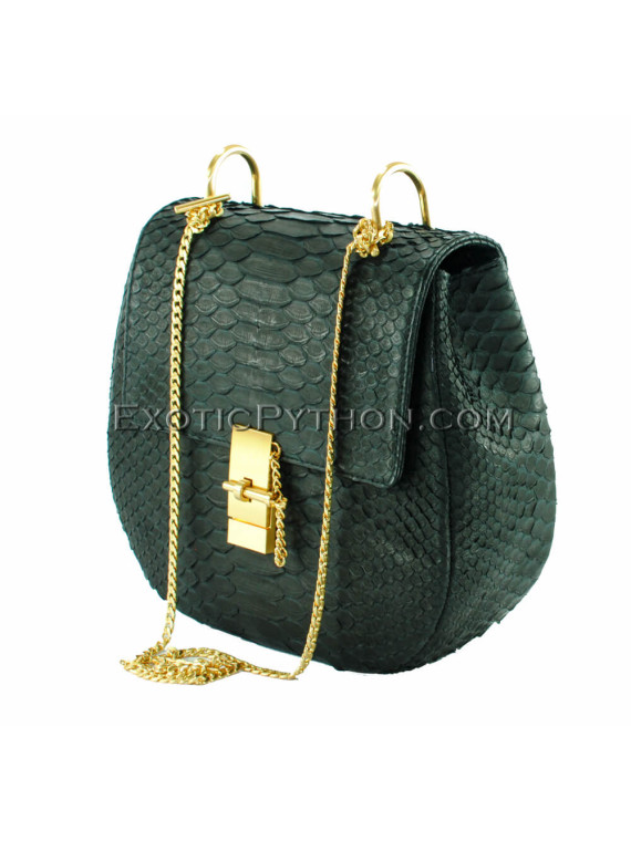 Reptile skin bag classic black matt BG-295