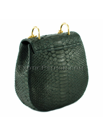 Reptile skin bag classic black matt BG-295