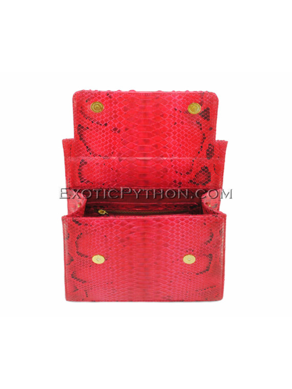 Python skin bag red motive BG-294