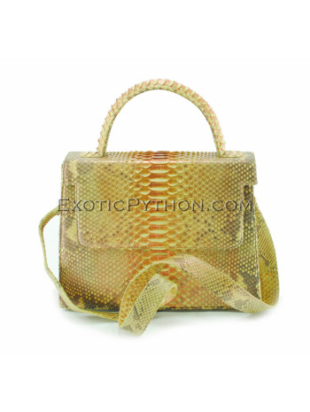 Snake leather bag gold platting BG-287