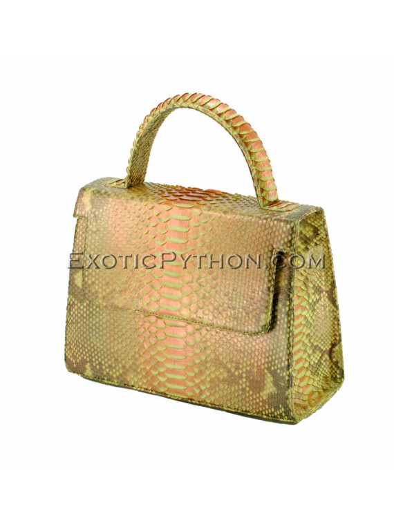 Snake leather bag gold platting BG-287