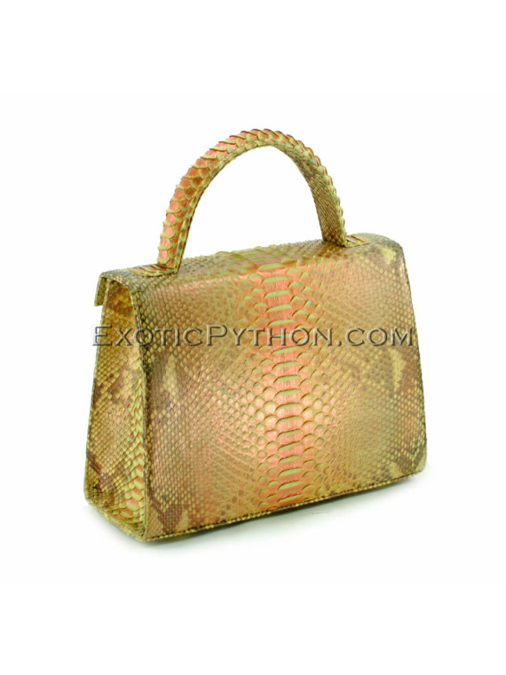 Snake leather bag gold platting BG-287