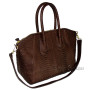 Genuine python bag brown matt BG-2