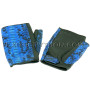 Snakeskin gloves blue color AC-65