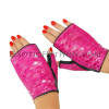 Snakeskin gloves fuchsia color AC-66