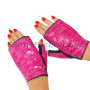 Snakeskin gloves fuchsia color AC-66