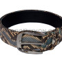  Python leather belt AC-71