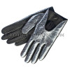 Snakeskin gloves silver color AC-55