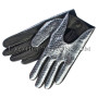 Snakeskin gloves silver color AC-55