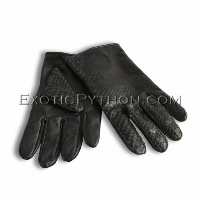 Exotic leather gloves black color AC-60