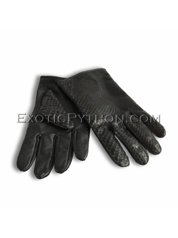 Exotic leather gloves black color AC-60