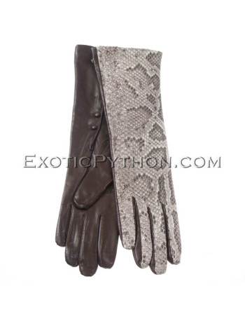 Snakeskin gloves natural color AC-61