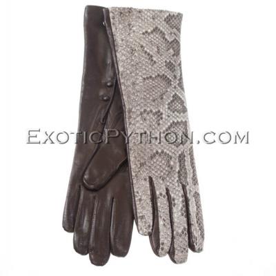 Snakeskin gloves natural color AC-61