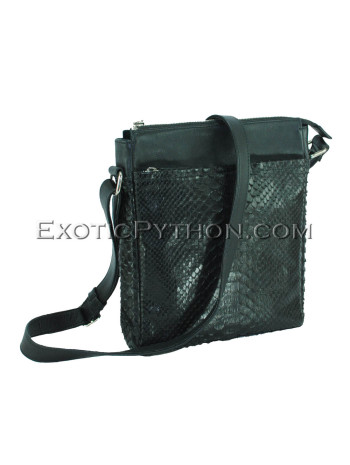 Python leather crossbody bag BG-368