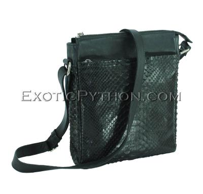 Python leather crossbody bag BG-368