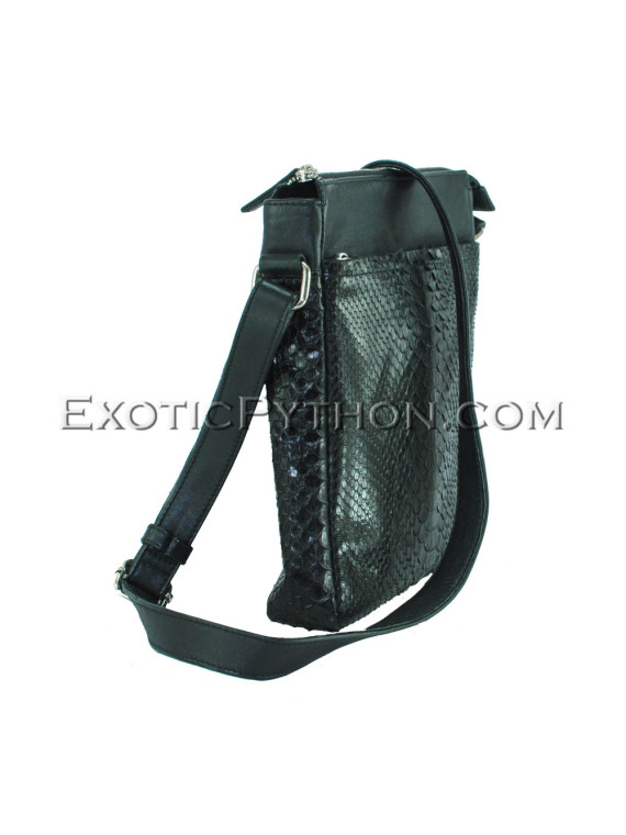 Python leather crossbody bag BG-368