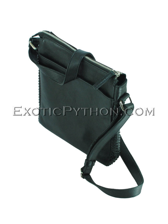 Python leather crossbody bag BG-368