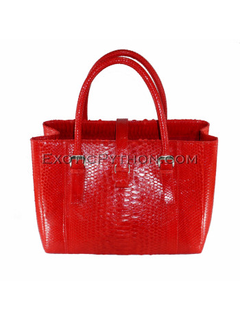 Python leather bag red BG-240