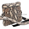 Python leather bag natural color BG-252