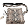 Python leather bag natural color BG-252