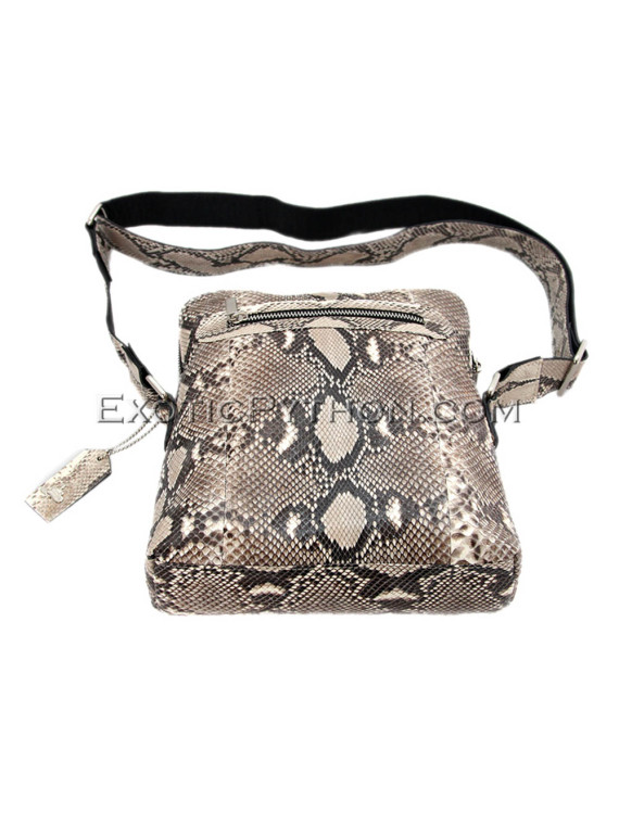 Python leather bag natural color BG-252