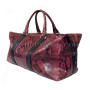 Python leather bag color burgundy motif BG-253