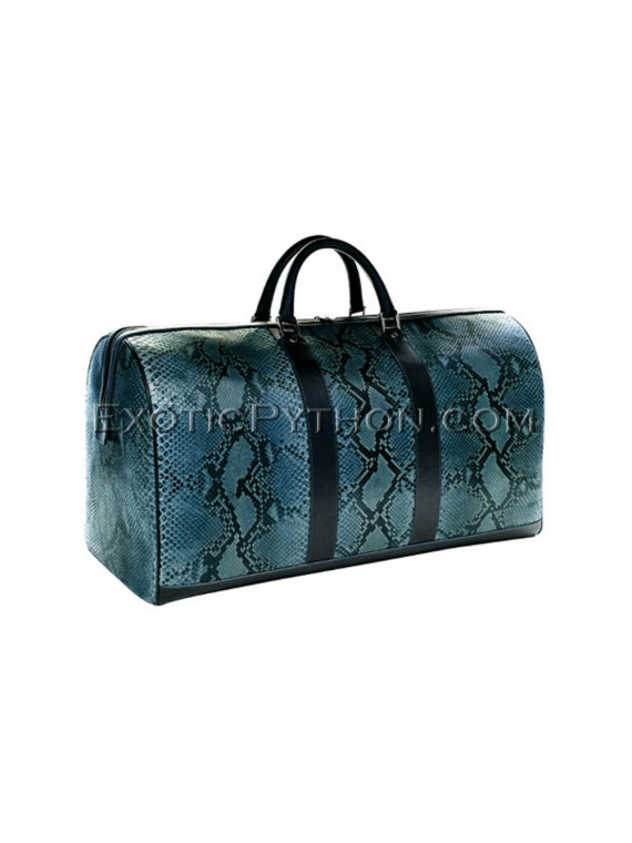 Python leather bag color blue motif BG-254