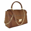 Python leather crossbody bag brown BG-258