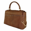 Python leather crossbody bag brown BG-258