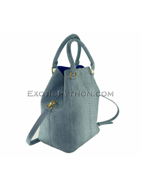 Python leather bag Gray BG-259