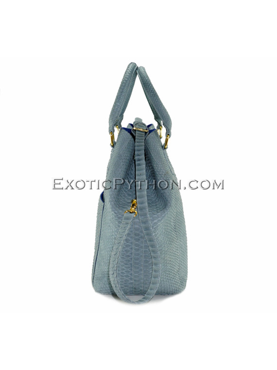 Python leather bag Gray BG-259