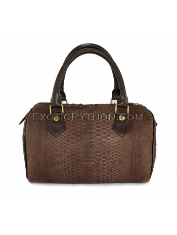 Python leather bag brown BG-260