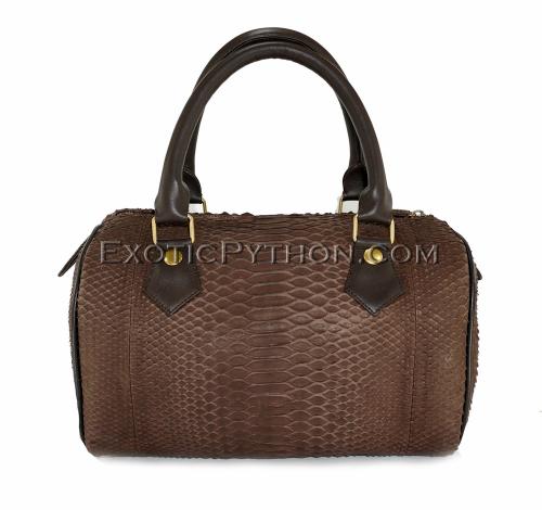 Python leather bag brown BG-260
