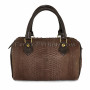 Python leather bag brown BG-260