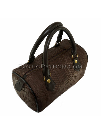 Python leather bag brown BG-260