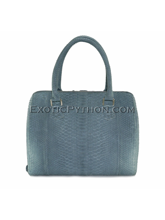 Python leather bag gray BG-262