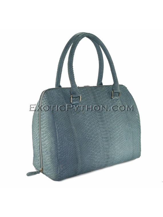 Python leather bag gray BG-262