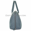 Python leather bag gray BG-262