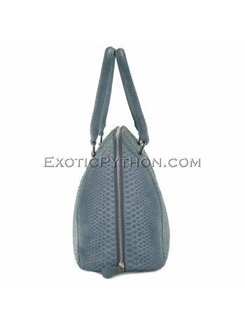 Python leather bag gray BG-262