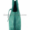 Python leather handbag green BG-270