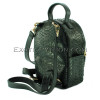 Black color python leather backpack BG-273