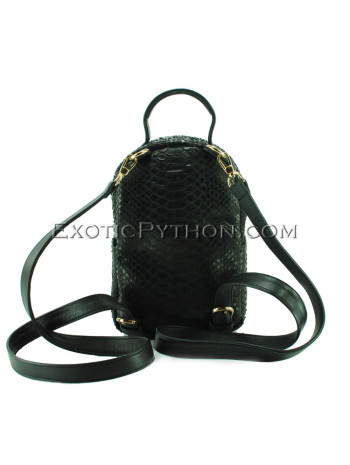 Black color python leather backpack  BG-273