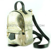 Gold python leather backpack BG-274