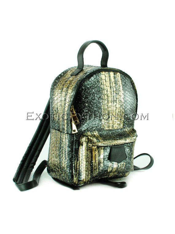 Python leather backpack BG-277