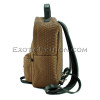 Brown color python leather backpack BG-279