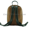 Brown color python leather backpack BG-279