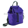 Purple python leather backpack BG-284